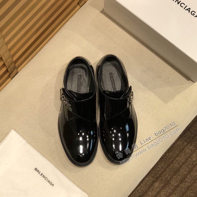 Balenciaga經典款男鞋 巴黎世家頂級版本進口原版小牛皮西裝鞋  hdbl1195